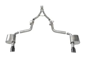 21072blk Corsa Performance For 15-21 Charger Srt/hellcat/redeye 2.75in Valved Catback Dre With Single