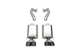 21077blk Corsa Performance For 06-13 Chevy Corvette C6 Z06 7.0l / 09-13 Zr1 6.2l Black Pvd Axleback
