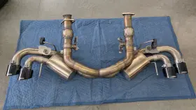 21100blk Corsa Performance Variable Sound Exhaust System For 20-24 Chevy Corvette C8 With Npp