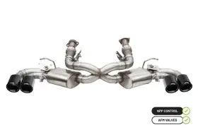21100cfblk Corsa Performance Make Offer Exhaust 20-25 C8 Corvette Carbon Fiber/black Pvd