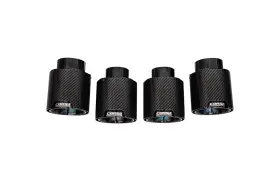 21109cfblk Corsa Performance For 20-23 Chevrolet Corvette C8 Rwd 4.5in Carbon Fiber Black Pvd Tip Kit