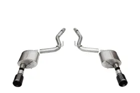 21253blk Corsa Performance For 2024 Ford Mustang Gt Sport Axle-back Dual Rear Exit With 4.5in
