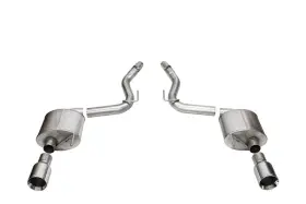 21257 Corsa Performance For 2024 Rd Mustang Gt Touring Axle-back Ex.sys 3.0in Dual Rear Exit