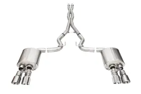 21259 Corsa Performance 24 Compatible With/replacement For Ford Mustang V8 5.0l 3in Cat-back