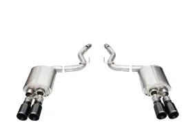 21262blk Corsa Performance Sport Axle-back Exhaust System Fits 24 Mustang