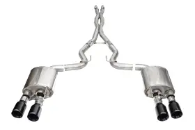 21266blk Corsa Performance 24-25 Compatible With/replacement For Ford Mustang Dark Horse 5.0l 3in