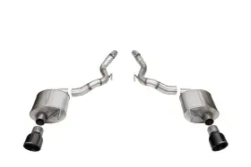21276blk Corsa Performance Exhst - 3.0ft Dual Rear Exit Sport Axle-back