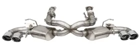 Cor21100 Corsa Performance 2020-25 Corvette C8 3in Valved Cat-back 4.5in Pol Quad Tips - Fits Factory