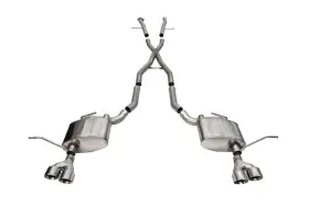 Cor21188 Corsa Performance 2014-2021 Jeep Grand Cherokee Xtreme 2.5in Cat-back Dual Rear Exit With Twin