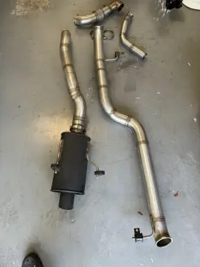 Custom 873265006526 Exhaust For 02-06 Rsx Type-s Dc5 3.5 Inch Fits Awd And Fwd Applications