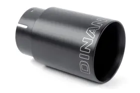 D663-0574-box Dinan 810065215963 Exhaust Tip - Double-walled 4-inch Clamp-on Black