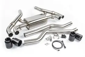 D660-0085-blk Dinan Free Flow Axle-back Exhaust - 2020-2024 Bmw M340i/m440i
