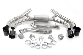 D660-0090-blk Dinan Valved Axle-back Exhaust - 2020-2025 Bmw X5m/x6m