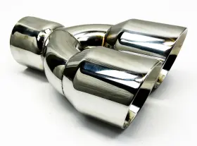 Wddwrp3500950-250-hp-ss Dual Exhaust Tip 2.50 Inlet 3.50 X 9.50 Long Round Doub