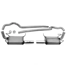 39507 Dynomax Exhaust System Kit-ultra Flo Welded Dual Fits 11-14 Ford Mustang 3.7l-v6