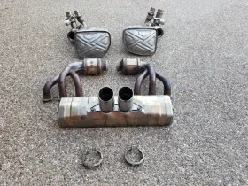 Eberspacher For Porsche 991.111.047/048.82 991.2 Gt3rs Oem Genuine L & R Monifold Cats Center Muffler With Tip