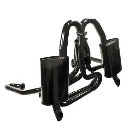 00-3480-0 Empi Dual Quiet Exhaust 1-1/2 With Mufflers Raw Dunebuggy And Vw
