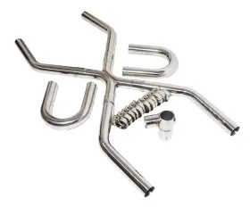 Un225-2j5456 Emusa Cbe Universal T304 Ss 2.5 Inch Exhaust System Builder X-pipe Tubing Kit Ls Engine Swap
