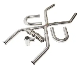 Un225-3b3879 Emusa Cbe Fit Universal 2.25 Inch Odexhaust Builder X-pipe Tubing Kit Ss T304 Ls Engine Swap