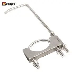 S225 Emusa Ch Universal Exhaust Clamp2.25 Inch With Adjustable Clamp On Hanger Fits 2.25 Pipe