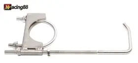 Emusa Ch S250 New Universal Clamp On Adjustable 2.5 Inch Exhaust With Hanger Fits Pipe