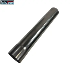 R93628ss Emusa New Universal Stainless Steel Tailpipe Inlet I.d. 3 Inch Outlet O.d. Length 18