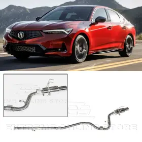Eos-ext-cb115 Eos Exhaust For 22-up Honda Civic Integra 1.5t 2.0l T-304 3 Inch Cat-back With 4 Tip