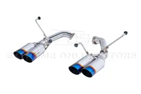Eos-ext-md119-bt Eos Exhaust Boso Burnt Quad Tips Axle Back Muffler For Subaru Wrx Vb 22-up