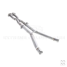 Ext-mp091 Eos Stainless X Pipe Performance Midpipe For Corvette C6 06-08 Automatic 6 Speed