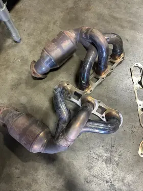5552320-01 Fabspeed Performance Headers 2005-08 Cayman/boxter Hjs Catalytic Converters