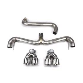 1.10200.1 Factionfab Axle Back Exhaust Polished Tips For 08-14 Subaru Sti 11-14 Wrx Hatch