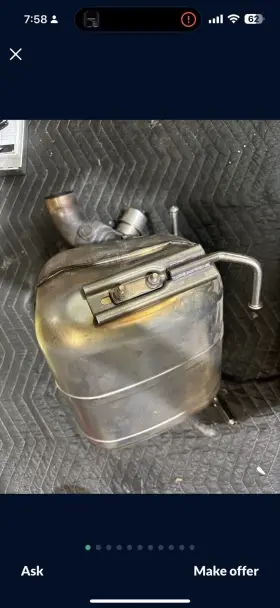 Muf-142-l Ferrari 458 Italia Exhaust Muffler Oem
