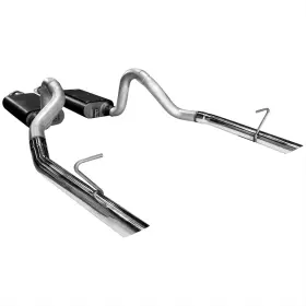 17203 Flowmaster System Force Ii Cat-back Steel Aluminized Original Style Tips Ford