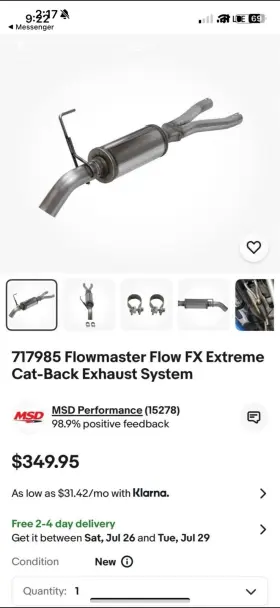 717985 Flowmaster Exhaust System Kit