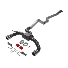 818144 Flowmaster Outlaw Cat-back Exhaust System Stainless Dual Exit Black Tips