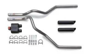 Flowmaster 850007583170 Performance Super 10 Mandrel-bent Dual Truck Exhaust Kit Black Tips