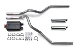Flowmaster 850007583224 2009-2019 Chevy Silverado Super 40 Dual Truck Exhaust Kit Chrome Tips