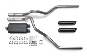 Flowmaster 850007583354 2009-2019 Chevy Silverado 50 Delta Flow Dual Exhaust Kit Black Tips