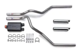 Dk107-ch Flowmaster 04-08 Dodge Ram Truck Super 44 Mandrel Dual Exhaust Kit Chrome Tips