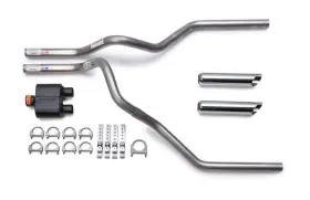Ukf10wt Flowmaster Dodge Ram 2009 - 2014 Dual Exhaust With Super 10 Series Muffler Tips