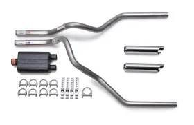 Ukf44wt Flowmaster Dodge Ram 2015-2018 Dual Exhaust Super 44 Series Muffler Chrome Tips
