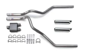 1-chamber Flowsound 850007583255 2009-2019 Chevy Silverado Dual Exhaust Kit Chrome Tips