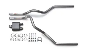 1-chamber Flowsound 850007583279 2009-2019 Gmc Sierra Muffler Mandrel Dual Exhaust Kit