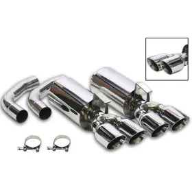 11543 Flowtech Axle-back Exhaust System 1992-96 Corvette 2-1/2 Diameter With Muf