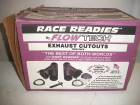 Flowtech 787480530318 Pair Exhaust Cutouts 53031 3.0 Inch 3 Hole Headers Race Tool Kit Performanc