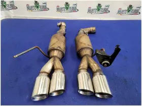 328.fd1i22 Ford 2018-2023 Mustang Gt S550 Pair Aftermarket Mufflers Exhaust Quad Bent 2798