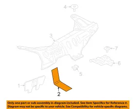 Fl3z6775d Ford Oem 15-20 F-150 Exhaust System Heat Shields-center Shield