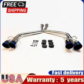 Ab-lis217-bur Gearzaar 2.5 Inch Axle Back Dual Exit Exhaust For 2017-2020 Lexus Is200t Is300 Is350 Rc200t