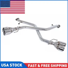 Ext-md009 Gearzaar For 15-up Lexus Rc200t Rc300 Rc350 Axle Back Muffler D-elete Quad Tips Exhaust
