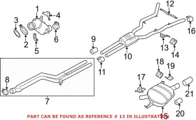 18207585348-bb Genuine Bmw Oem Front Exhaust System Hanger Bracket 18207585348 For 528i 2011